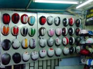 Asisbiz Vietnam Ho Chi Minh City motorbike helmet fashion Feb 2009 03
