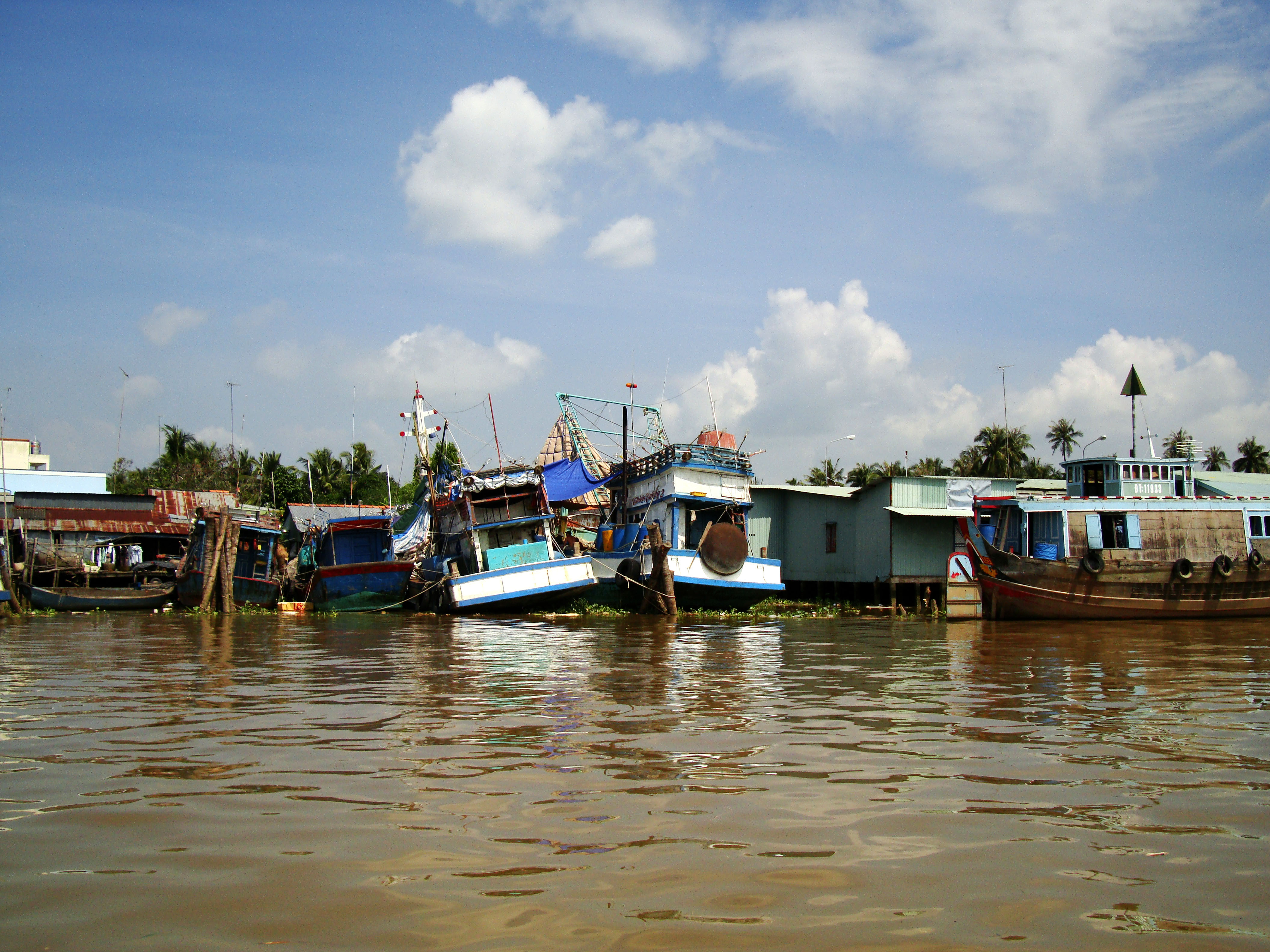 Mekong Delta Saigon river boats Nov 2009 08