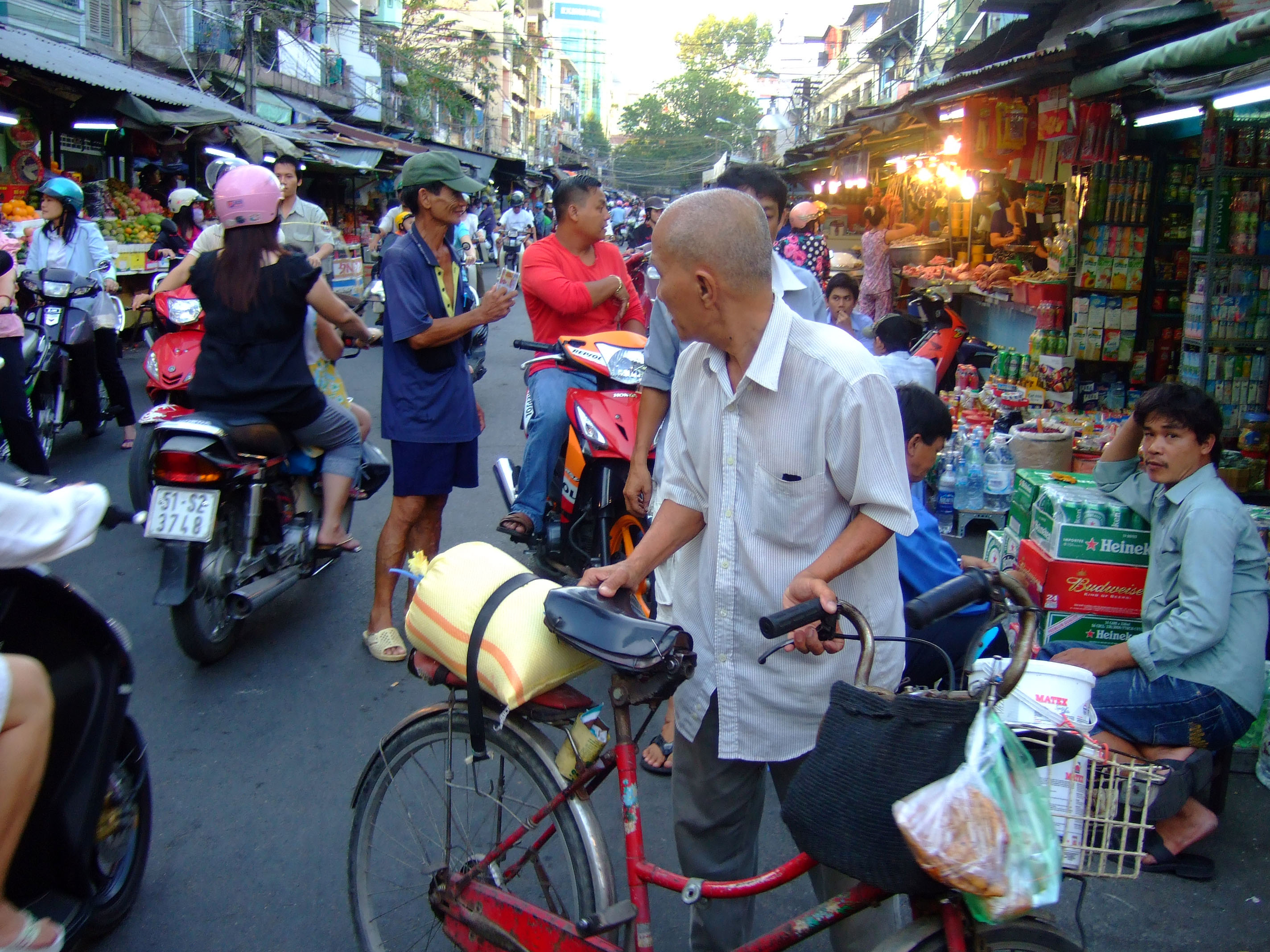 Vietnam Ho Chi Minh City Saigon Ben Thanh Market Stalls Feb 2009 12