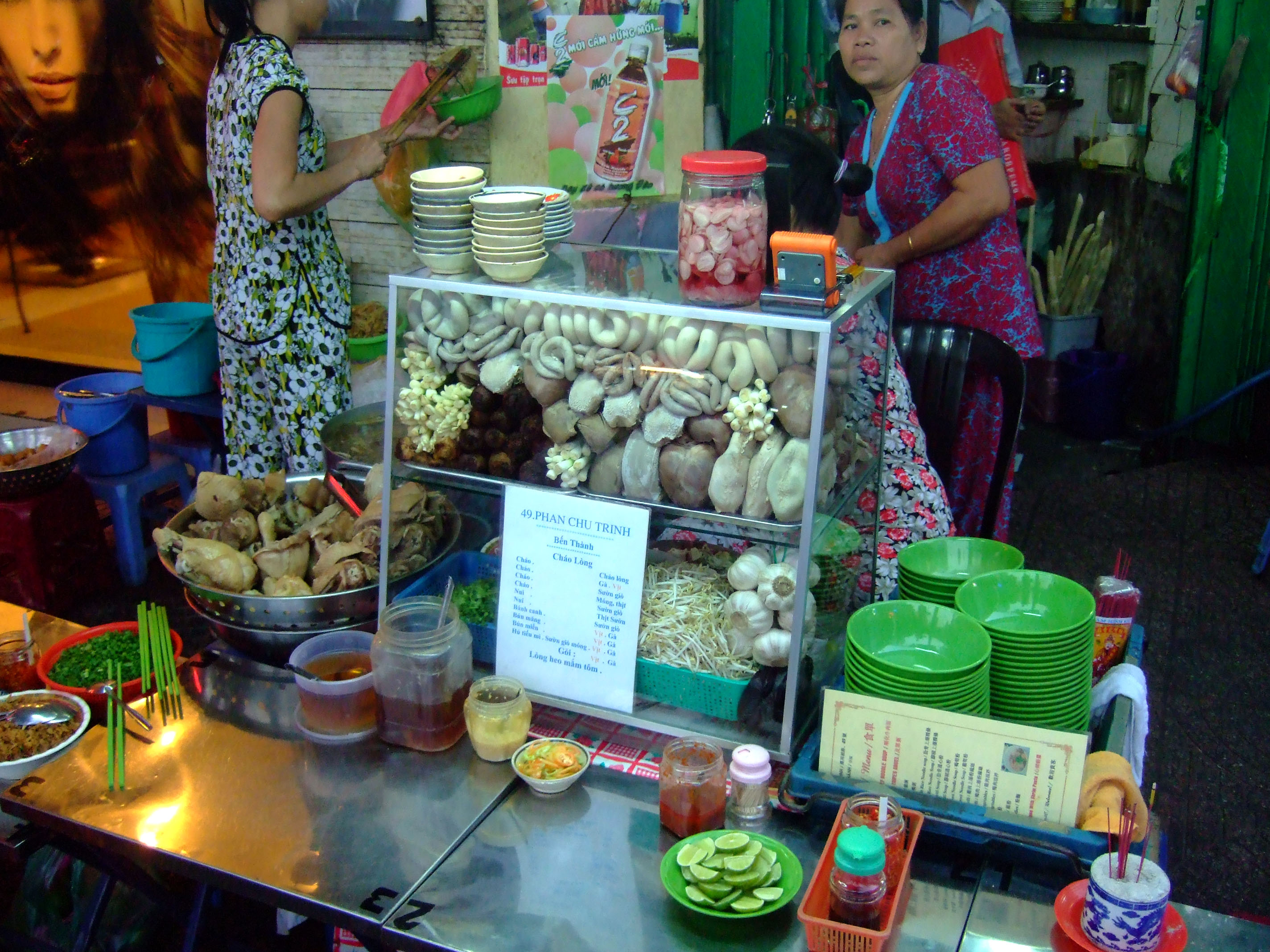 Vietnam Ho Chi Minh City Saigon Vietnamese Food Stalls Feb 2009 02