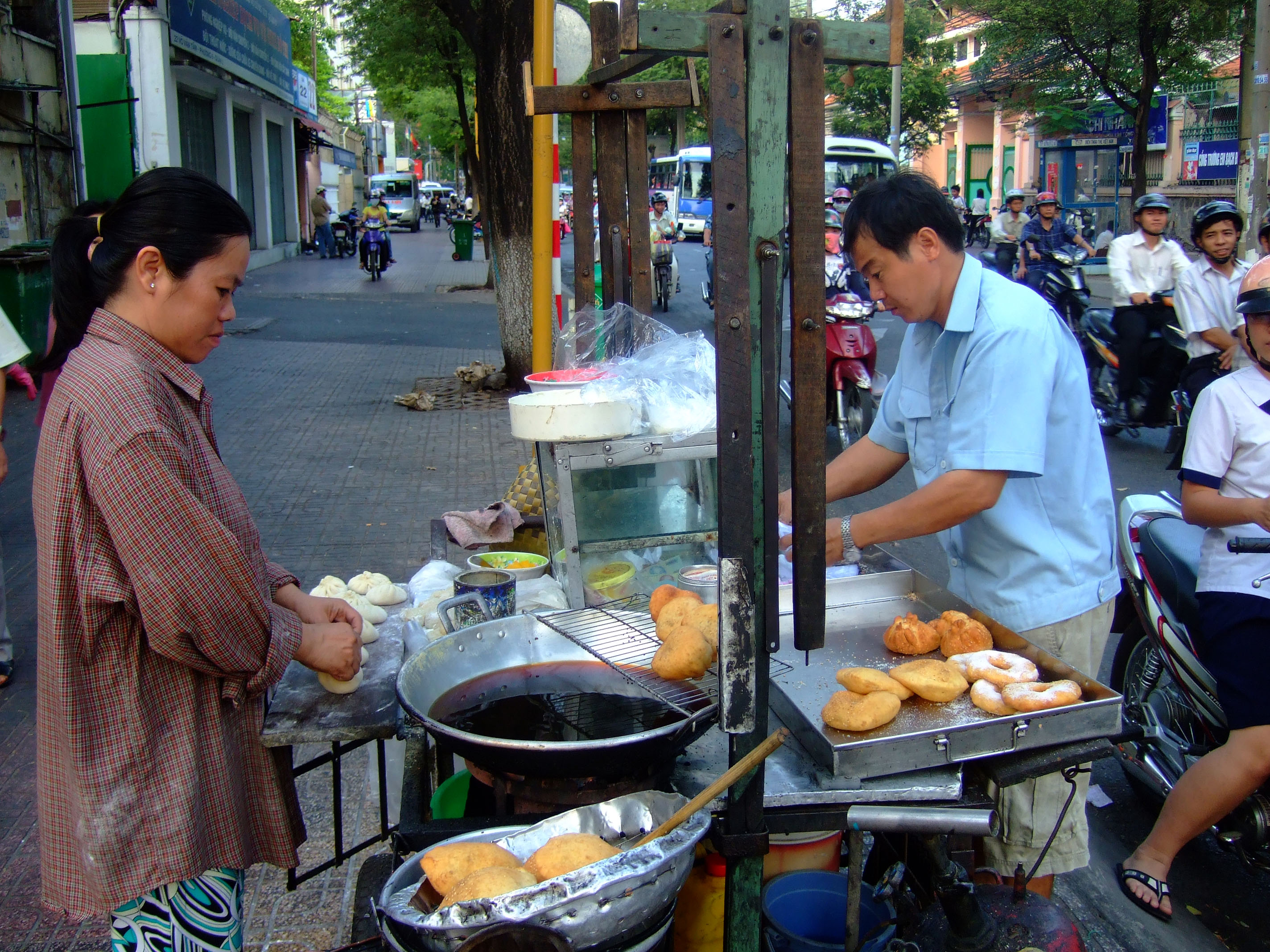 Vietnam Ho Chi Minh City Saigon Vietnamese Food Stalls Feb 2009 35