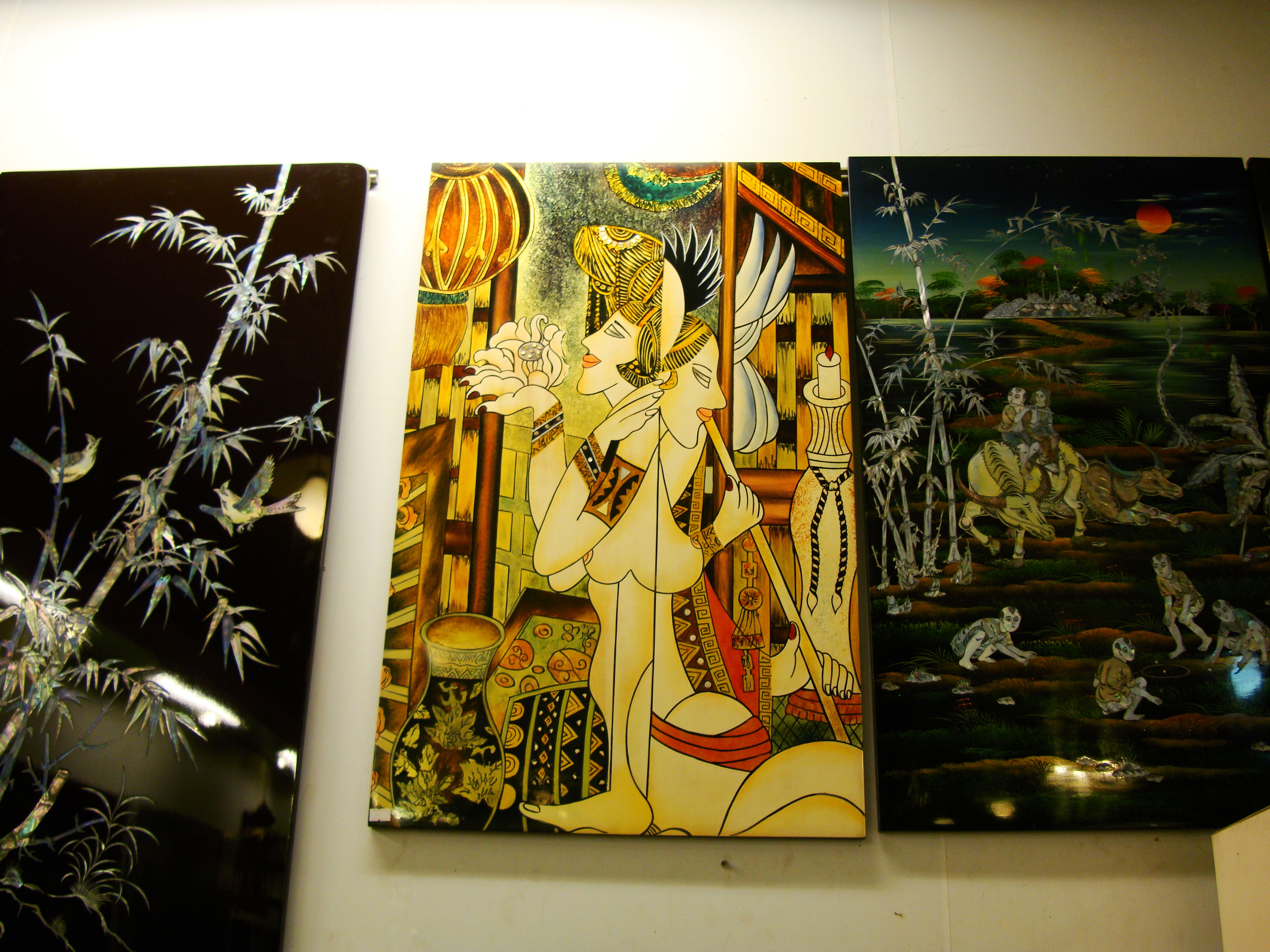 Vietnamese Lacquerware paintings Tay Son District 3 HCMC 2009 18