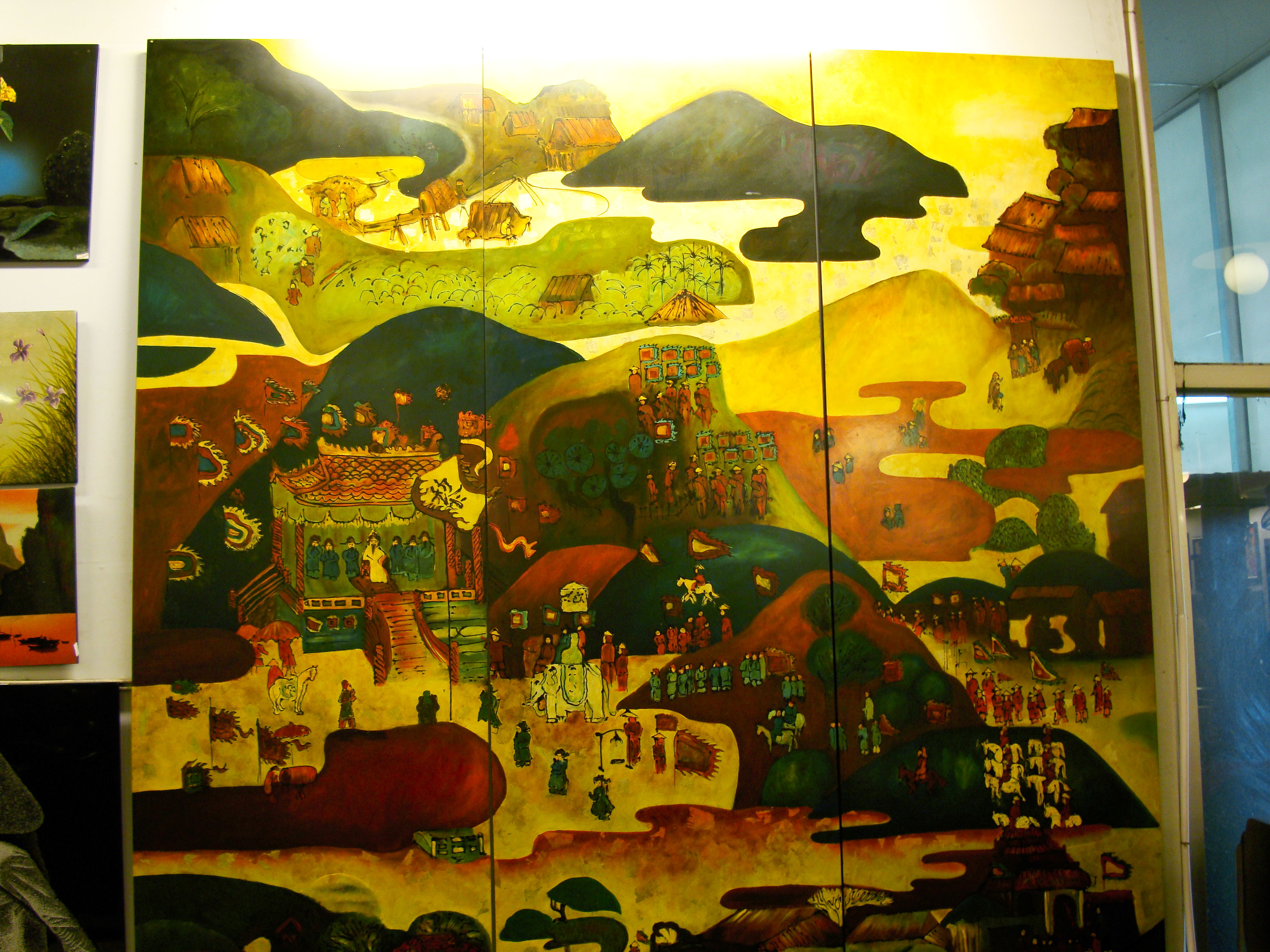 Vietnamese Lacquerware paintings Tay Son District 3 HCMC 2009 20