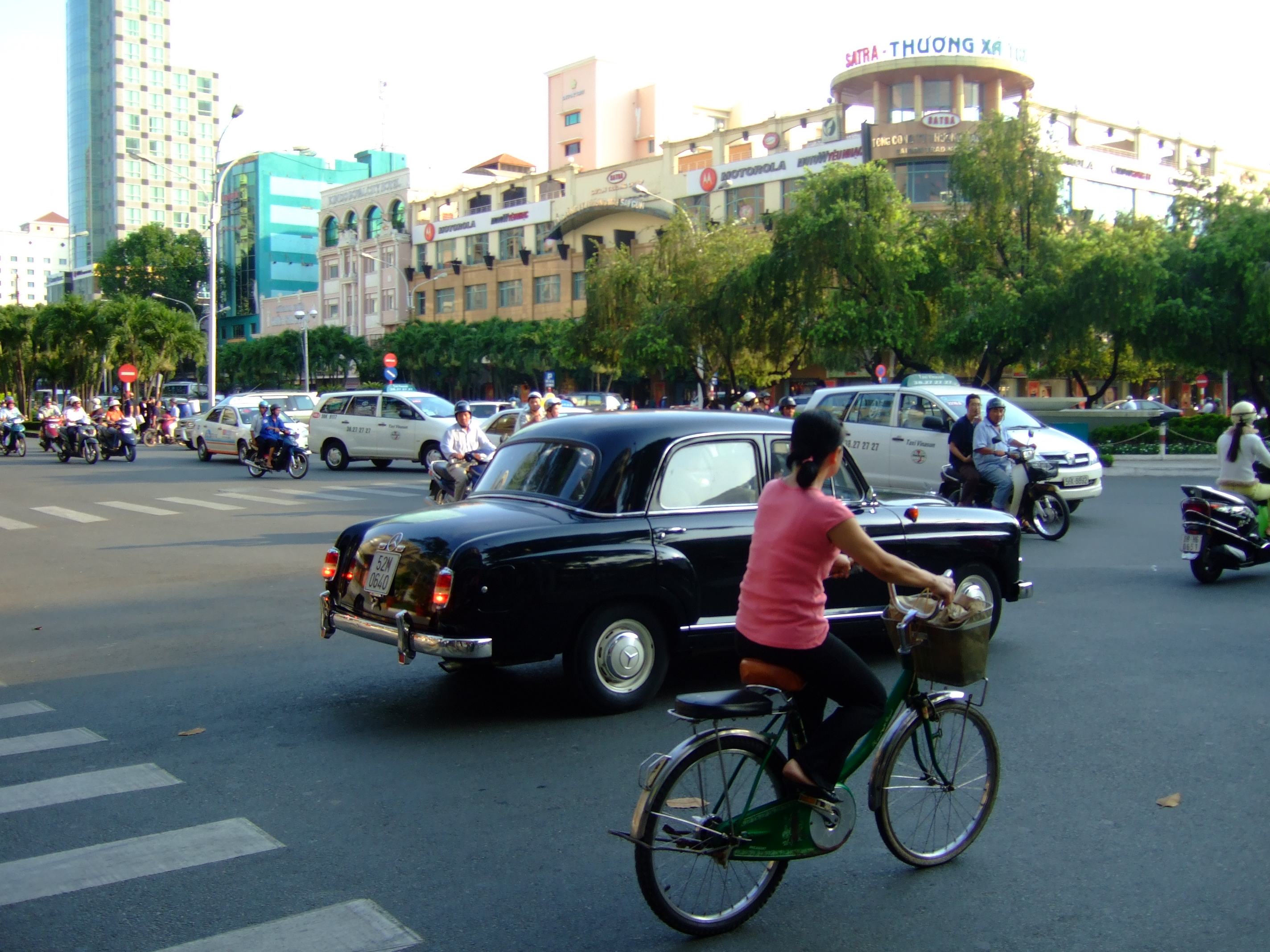 Vietnam Ho Chi Minh City street scenes push bikes Feb 2009 003