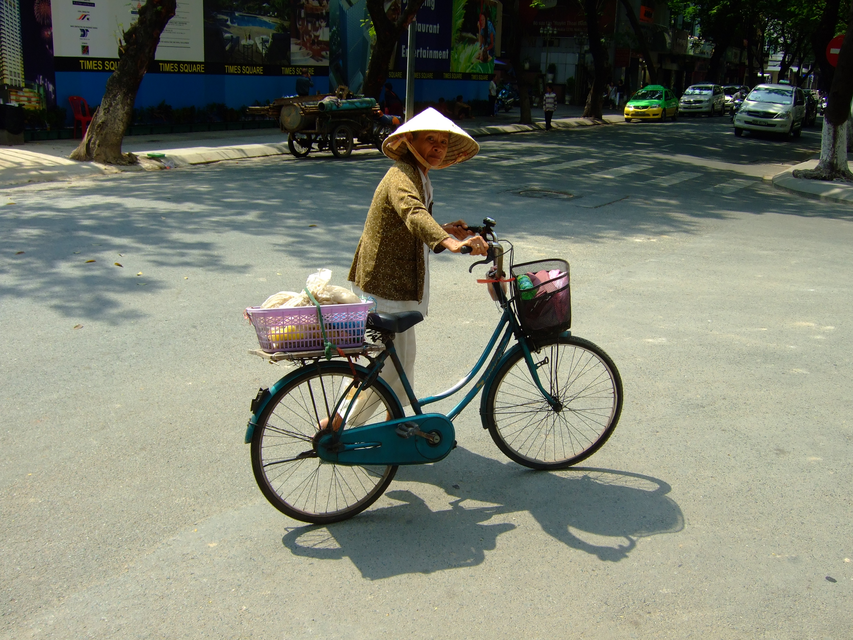 Vietnam Ho Chi Minh City street scenes push bikes Feb 2009 014