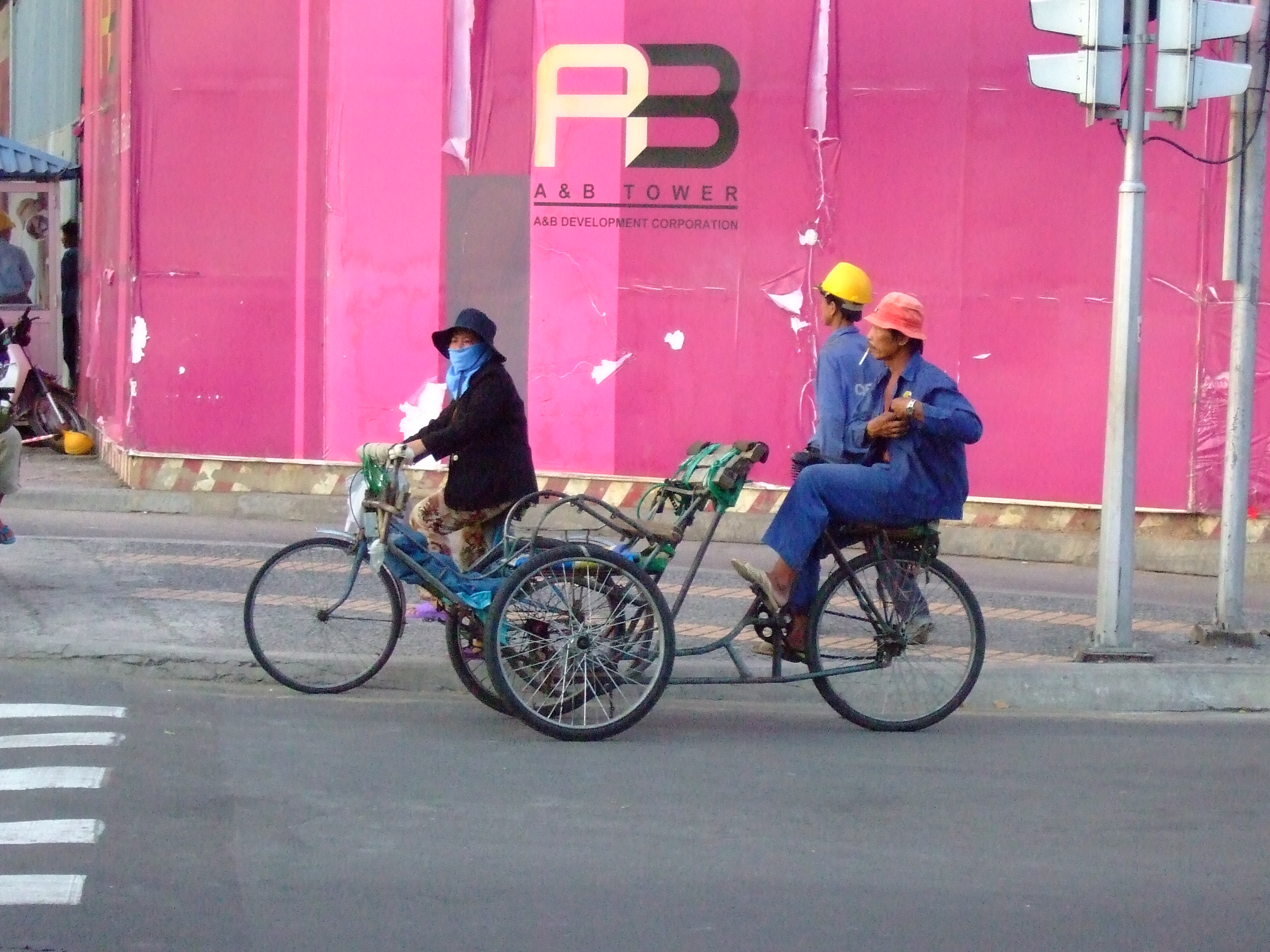 Vietnam Ho Chi Minh City street scenes push bikes Feb 2009 043