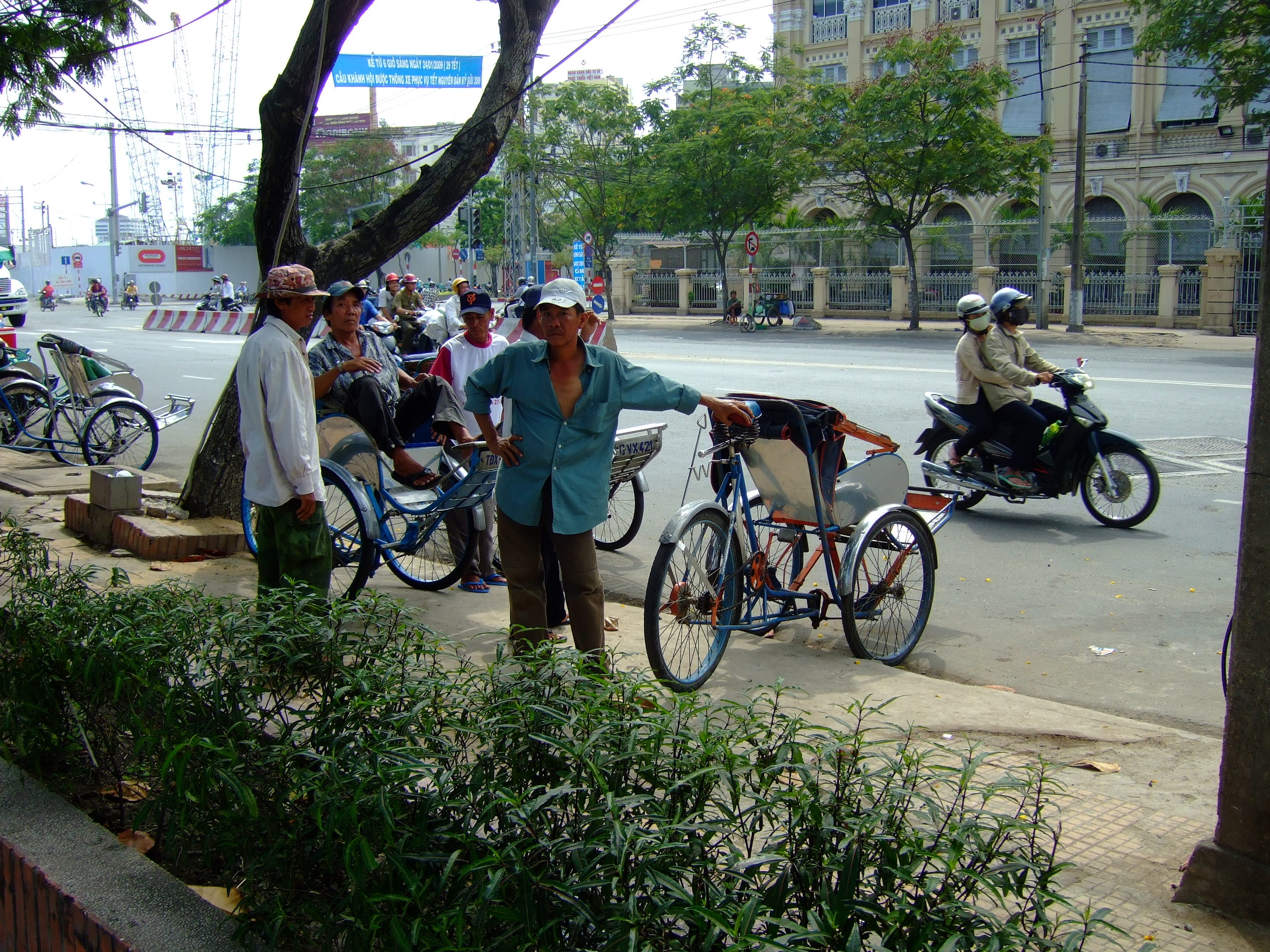 Vietnam Ho Chi Minh City street scenes push bikes Feb 2009 053
