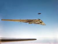 Asisbiz Northrop XB 35 adopted from the Horten brothers low drag flying wing design during a test Flight May 1948 01