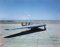 Asisbiz Northrop XB 35 landed after a 45 minute trip from Hawthorne California to Muroc Dry Lake Jun 1946 01
