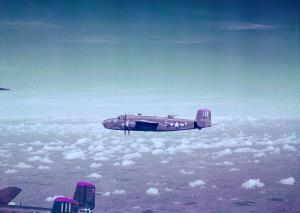 Asisbiz WW2 color photo of a North American B 25 Mitchell medium bomber 06