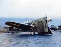 Asisbiz USAAF 42 45977 Curtiss P 40K Warhawk 343FG foreground with Yellow 05 Attu Aleutians 1943 A54934 copy