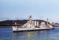 Asisbiz USN United States Navy USS Concord (CL 10) carrying the 158th Infantry off Balboa Panama Canal Zone 6th Jan 1943