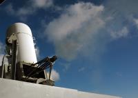 Asisbiz USN color photo USS Bonhomme Richard (LHD 6) with its MK 15 Phalanx Close In Weapons Systems Nov 2006