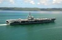 Asisbiz USN color photo USS Ronald Reagan (CVN 76) arrives in Brisbane Australia