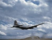Asisbiz WWII color photo of USAAF 42 5479 Boeing B 17F Fortress during a training flight over America 03