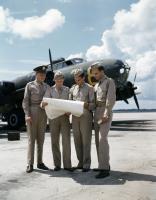 Asisbiz WWII color photo of USAAF Boeing B 17 Flying Fortress used for training in America WWII 03