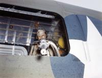 Asisbiz WWII close up color photo of Consolidated B 24 Liberator port side waist gunners position 01