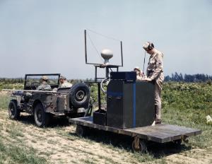 Asisbiz WWII color photo of a Utility Vehicle used a Radio Section 01
