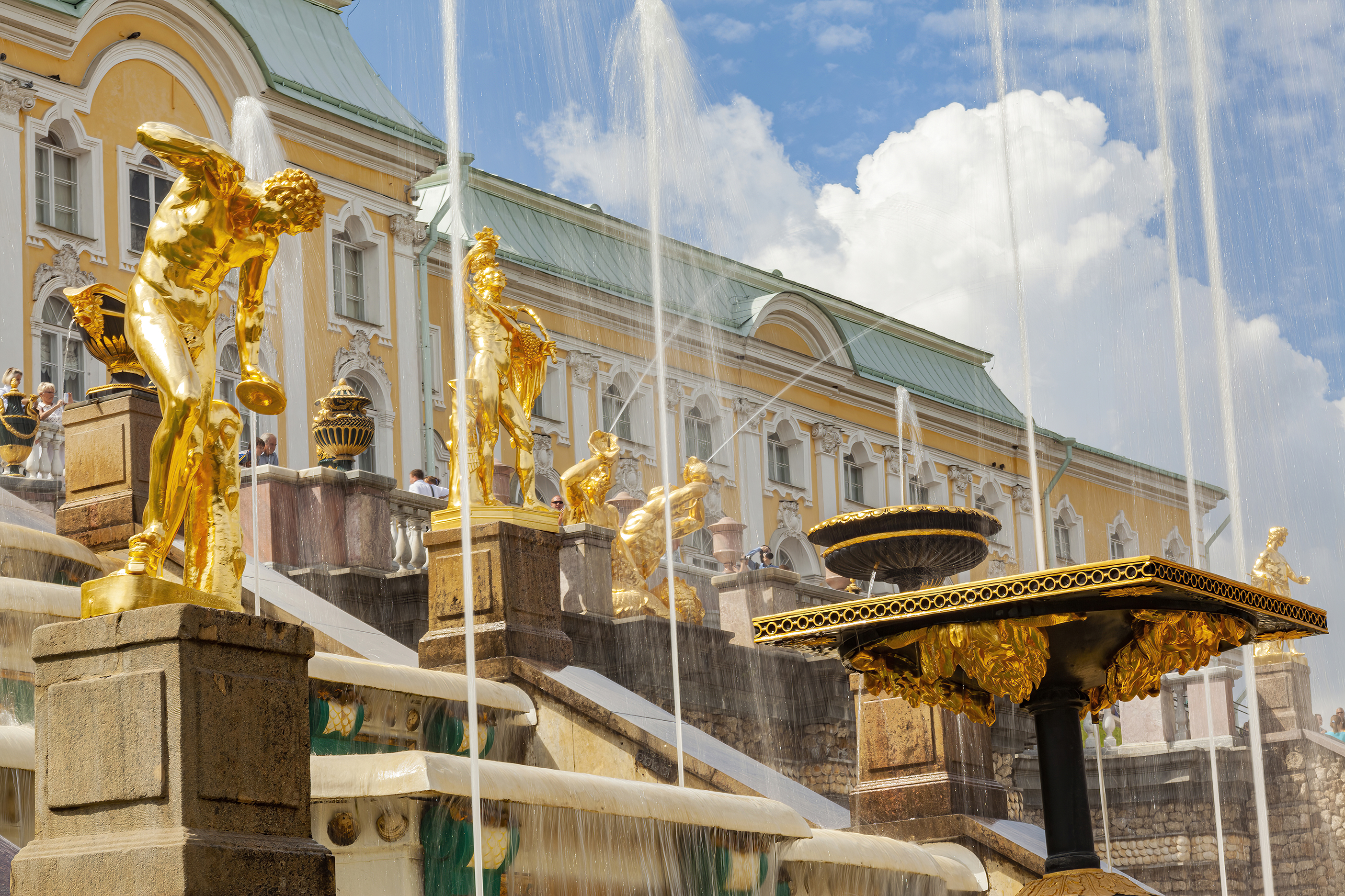 Iconic cities Saint Petersburg fountains of Peterhof Saint Petersburg Russia July 2012 03