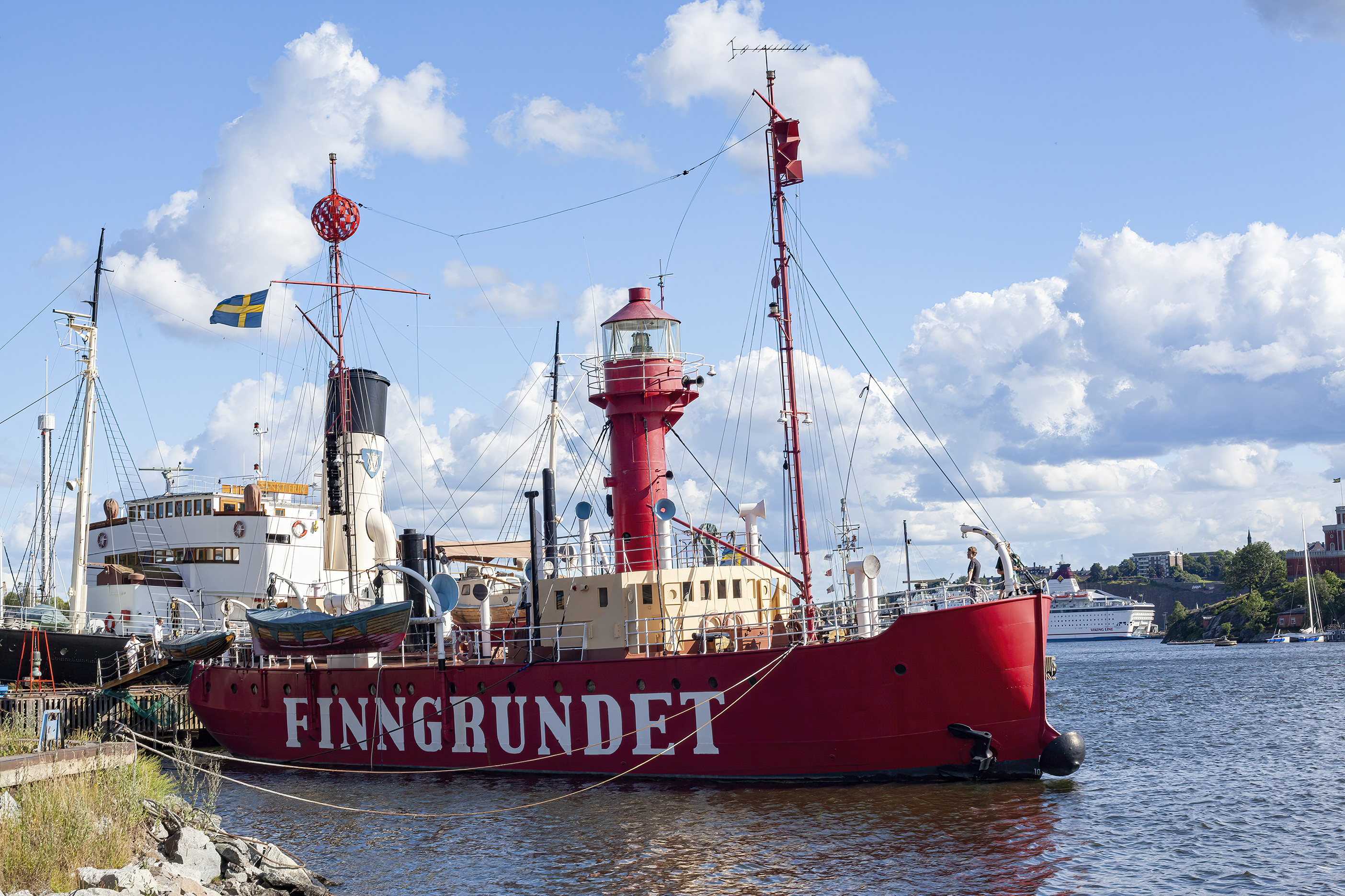 Marine Lightship Finngrundet is a lightvessel built in 1903 Vasa Museum Stockholm July 2012 01