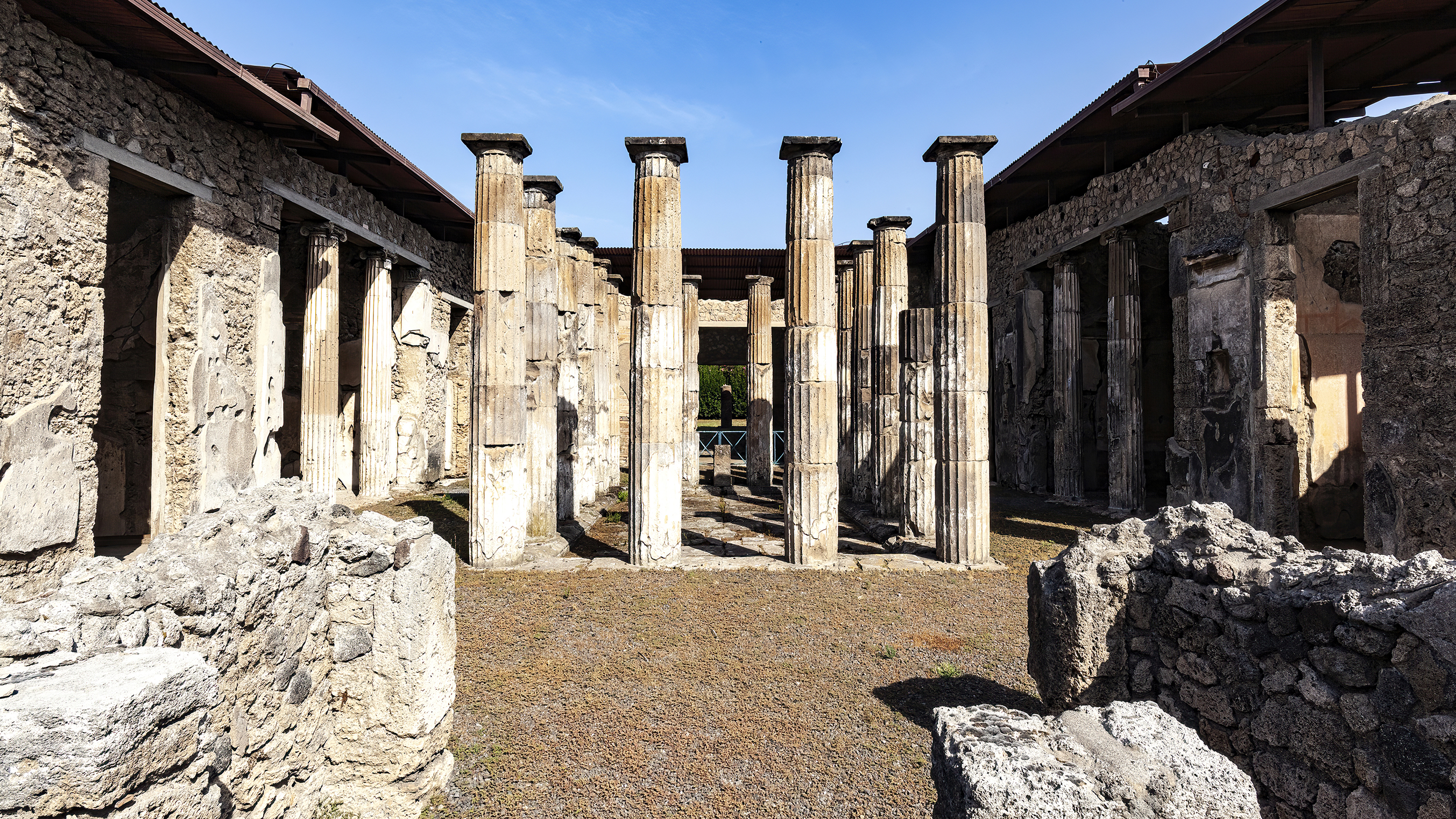 Ruins Roman city of Pompeii House of the Faun Comune di Pompei Campania Italy Sep 2011 01