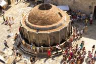 Asisbiz Iconic cities Dubrovnik fort facing Onofrios fountain Placa Stradun Croatia Aug 2011 12