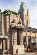 Asisbiz Iconic cities Helsinki Finland Stone Men Statues at the Central Railway Station July 2012 04