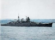 Asisbiz Japanese heavy cruiser Mikuma anchored in Kagoshima Harbor Japan 12th Apr 1939 colorized by asisbiz