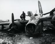 Asisbiz Douglas A 20 Havoc 12AF XXII TAC 47BG nose wheel colapsed on landing FRE11388