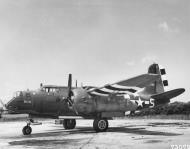 Asisbiz 43 21745 A 20J Havoc 9AF 410BG646BS 8US Irene (L) Real McCoy (R) England 22nd Jun 1944 01