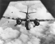 Asisbiz 43 9502 A 20G Havoc 8AF 410BG644BS 5DC Hespy moments before a direct hit Rouen France 4th Aug 1944 01
