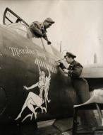 Asisbiz Douglas A 20 Havoc 9AF Miraculous Mary nose art with Lt Wilbert Sawyer 22nd mission 18th May 1944 FRE11312