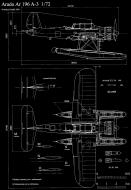 Asisbiz Aircraft blue print of Arado Ar 196A3 in 1.72 scale by Michal Bradac 0B