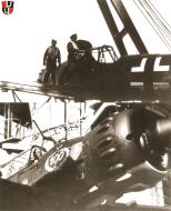 Asisbiz Arado Ar 196A with the 100 catapult emblem celebrating 100 launches from the Tirpitz 1943 LSp31