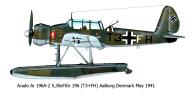 Asisbiz Arado Ar 196A2 1.BoFlGr196 T3+FH Aalborg Denmark 1941 0A