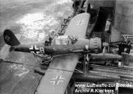 Asisbiz Arado Ar 196A3 3.BoFlGr196 T3+BL getting ready for catapult launch KMS Tirpiz 1943 03