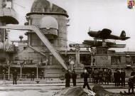 Asisbiz Kriegsmarine KMS Prinz Eugen Ar 196A seen sitting on its catapult Brest naval yard 1941 01
