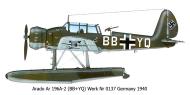 Asisbiz Arado Ar 196A Stammkennzeichen Stkz BB+YQ Werk Nr 0137 0A