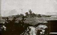 Asisbiz Kriegsmarine German Naval Ship KMS Tirpitz heading back out Norway 01