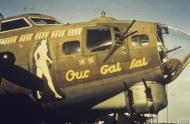 Asisbiz 42 31767 B 17G Fortress 8AF 100BG351BS EPE Our Gal Sal over 100 missions and two enemy fighters FRE5915