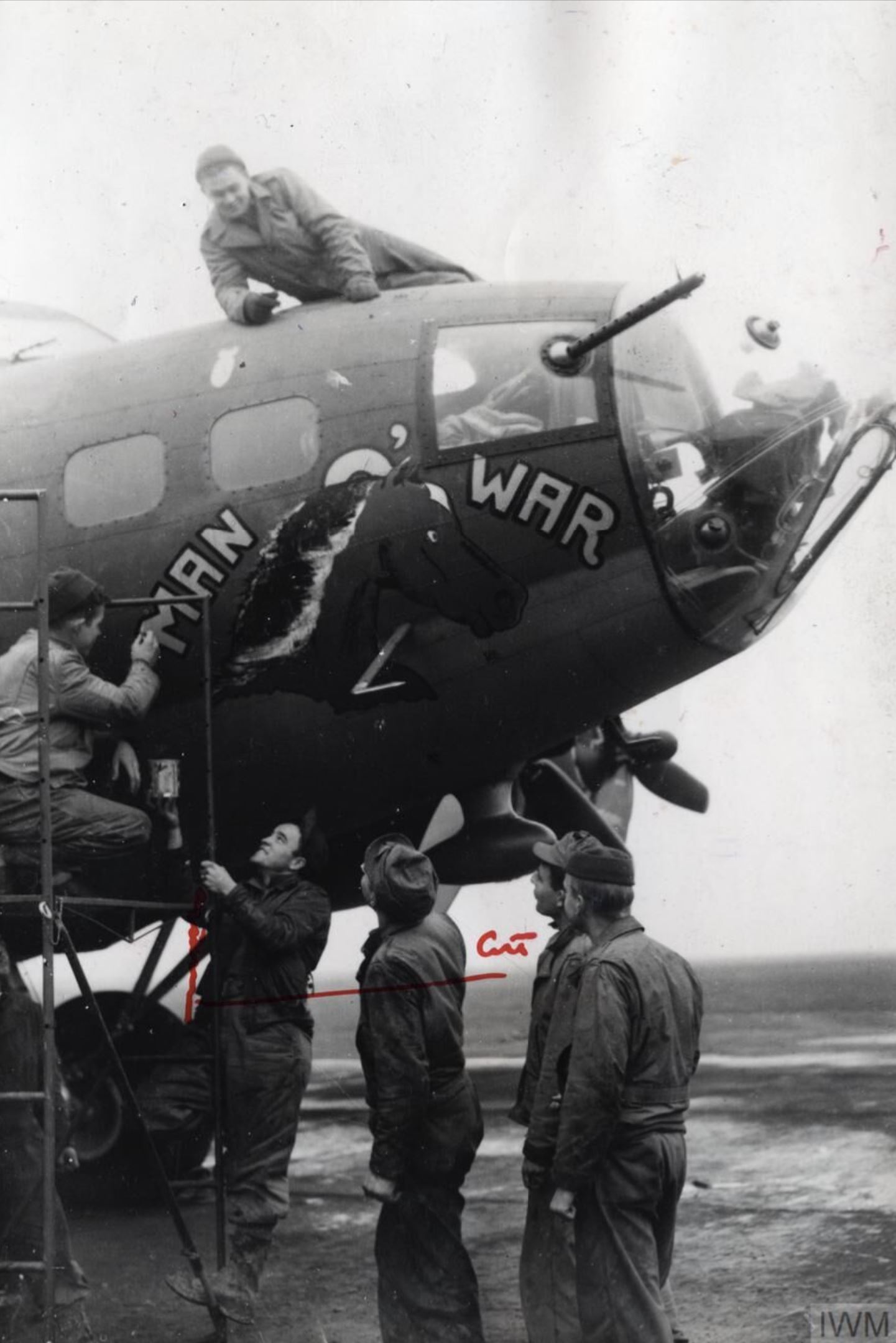 41-24486 B-17F Fortress 8AF 306BG367BS GY Man O' War 6th Nov 1942 FRE13532