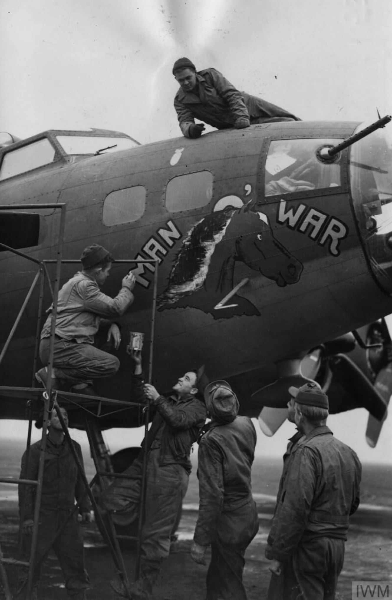 41-24486 B-17F Fortress 8AF 306BG367BS GY Man O' War 6th Nov 1942 FRE13533
