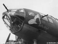 Asisbiz 42 29978 B 17F Fortress 8AF 381BG534BS GDF Hell's Angel left side at Ridgewell 8th Aug 1943 NA375
