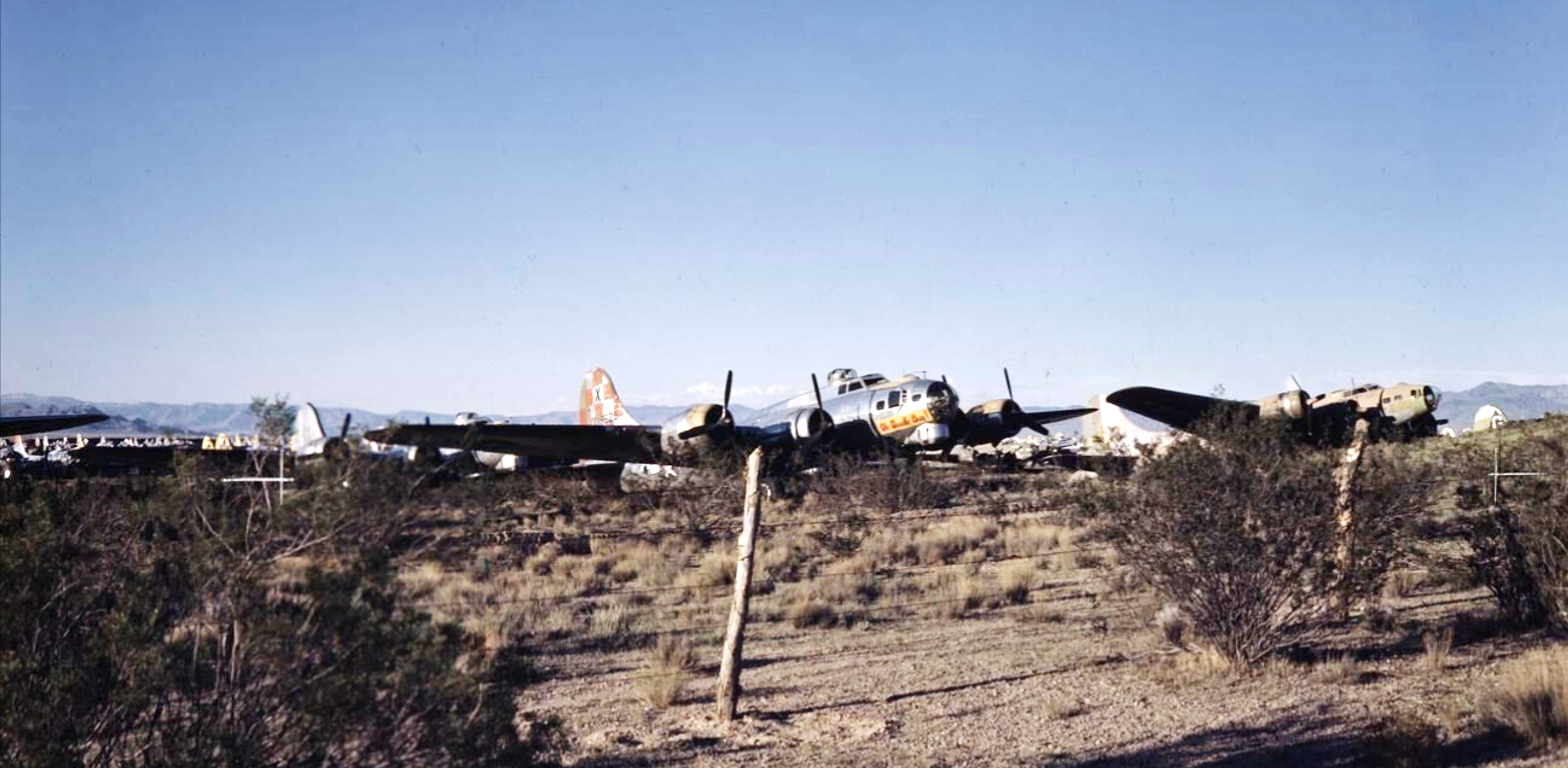 43-38625 B-17G Fortress 8AF 385BG551BS HRX Ole Doodle Bug boneyard in Kingman Arizona FRE15195