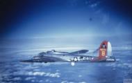 Asisbiz 44 8771 B 17G Fortress 8AF 398BG601BS 3OB was a Mickey Ship in flight FRE6516