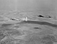 Asisbiz Boeing B 17G Fortress 8AF 398BG602BS K8Q PPF in formation with a 15AF 99BG PPF both pathfinders FRE8059