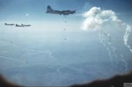 Asisbiz Boeing B 17G Fortress 8AF 457BG over the Berlin drop zone release their bombs FRE6676