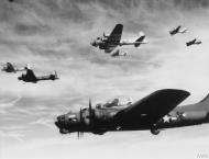 Asisbiz Boeing B 17G Fortresses 8AF 457BG in formation 1945 FRE1891