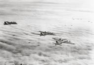 Asisbiz Boeing B 17G Fortresses 8AF 457BG over the marshalling yards at Salzwedel Germany 22nd Feb 1945 FRE1888