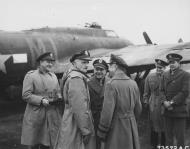 Asisbiz USAAF B 17F Fortress 8AF 482BG812BS MI with MG James Doolittle LTG Carl Spaatz BG James P Hodge England NA025